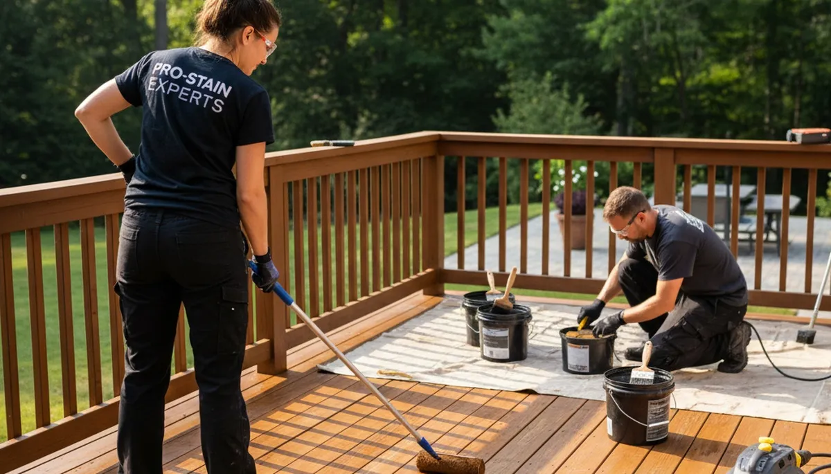 Oakland, CA deck staining service protecting wood from Bay Area moisture and sun damage
