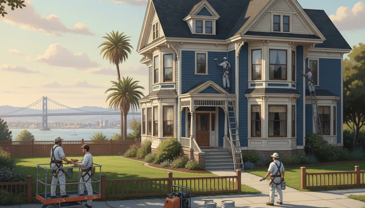 Professional painting contractor in Oakland, CA delivering exterior and interior house painting services
