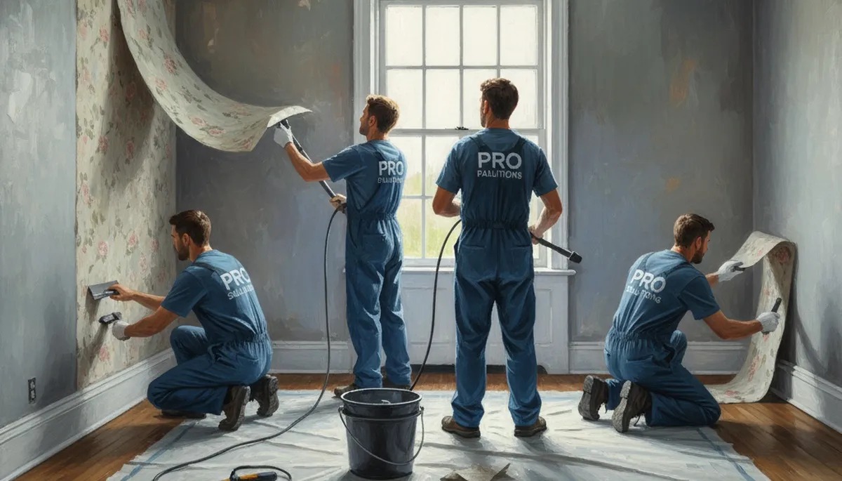 Oakland, CA wallpaper removal for older East Bay walls and layered coverings by Oakland Paint Pros